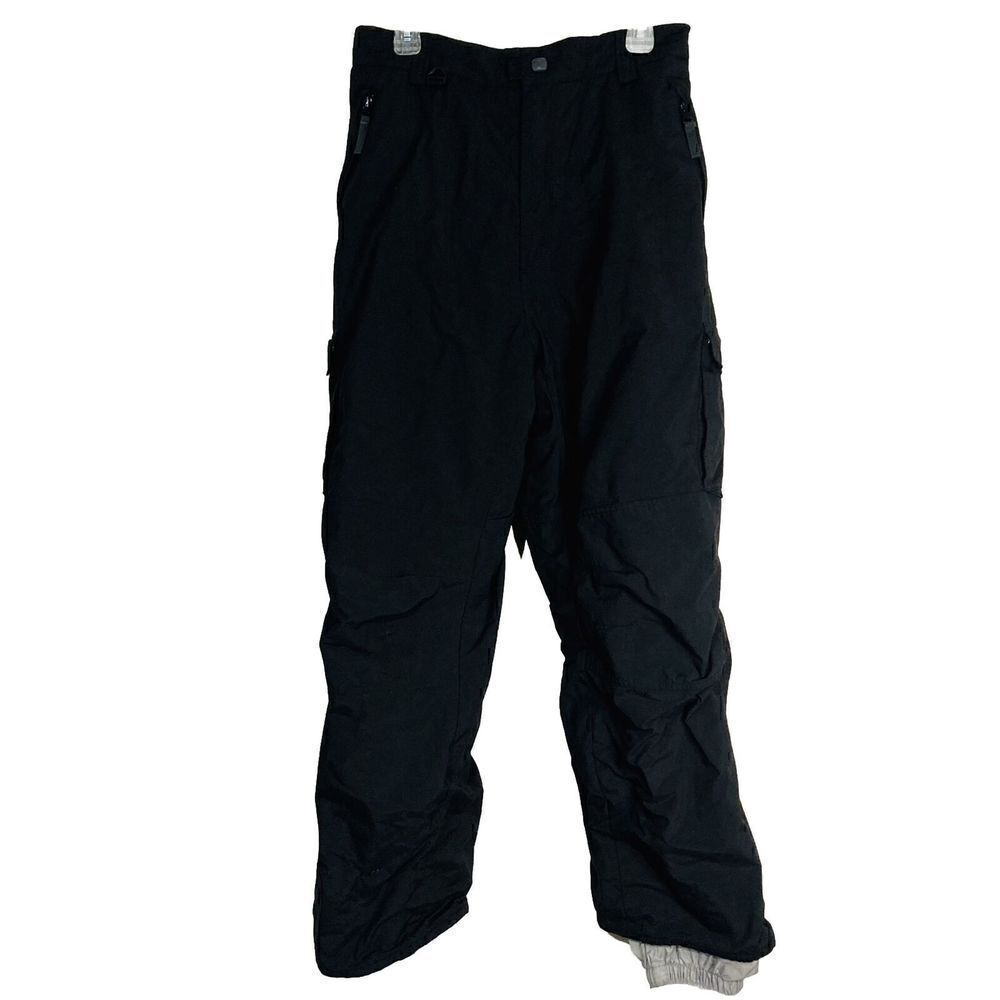 Turbine Snow Pants Men Black Cargo Utility Waterproof Pockets Size XL‎